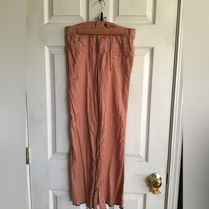 Anthropologie XS linen drawstring pants